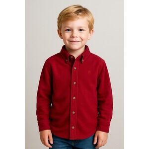 Big Rock Canyon Kids Red Shacket Thermal Lined Button Up Jacket M 10-12 NWT